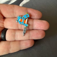 Image 3 of Tattoo Machine Enamel Pin BLP!
