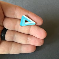 Image 3 of Penrose Triangle Enamel Pin – Impossible Object