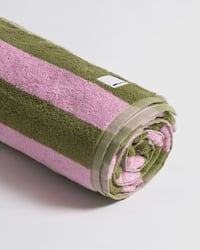 Image 1 of Pool towel - Pink & Green