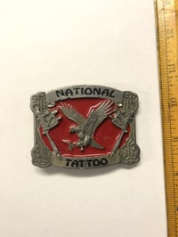 Image 1 of National Tattoo 90’s belt buckle 