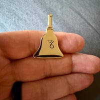 Image 3 of Gladys's Golden Bell Enamel Pin