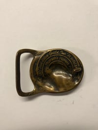 Image 2 of Pharaohs Horses solid brass belt buckle ‘74