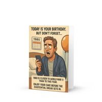 Image 3 of Welcome to the Past, Grandpa - Birthday Greeting card