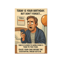 Image 1 of Welcome to the Past, Grandpa - Birthday Greeting card