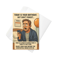 Image 2 of Welcome to the Past, Grandpa - Birthday Greeting card
