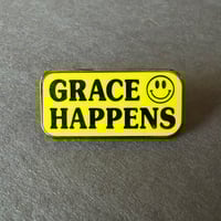 Image 2 of Grace Happens Enamel Pin, Glitter or No Glitter Variants