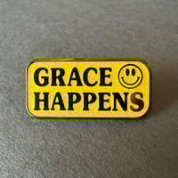 Image 1 of Grace Happens Enamel Pin, Glitter or No Glitter Variants
