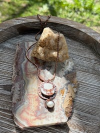 Image 1 of Deer and Pearl necklace 