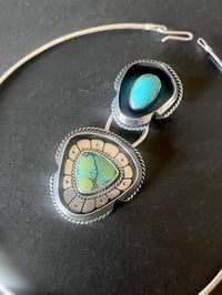 Image 3 of Two Stone Pendant Necklace