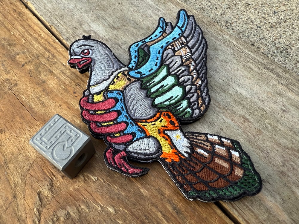 Image of Titanium Pacman Bead and Staxx/Scoopy Pigeon Patch