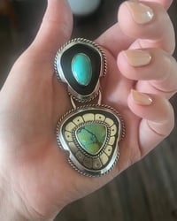 Image 2 of Two Stone Pendant Necklace