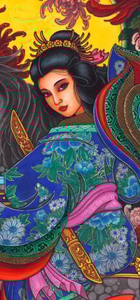 Image 3 of “TOMOE GOZEN”   FULL SIZE  56” x  36”  Giclée Print