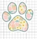 Flower dog paw