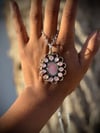 Pink Shell Cluster pendant 