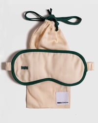 Image 1 of Sleep Mask - Orange and Yellow Stripes