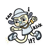 Image 1 of Can I Kick It Sticker