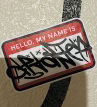 Image 2 of DEADFACE Nametag Sticker
