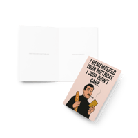 Image 4 of Didn't Care - Birthday Greeting card
