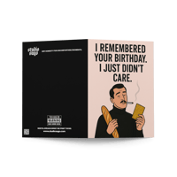 Image 5 of Didn't Care - Birthday Greeting card