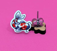 Image 1 of Koi Post Earrings