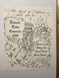 Image 1 of National Tattoo Convention 1982 flyer