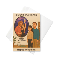 Image 2 of Late-Night Parties for Late-Night Feedings -  Marriage Greeting card