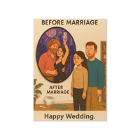 Image 1 of Late-Night Parties for Late-Night Feedings -  Marriage Greeting card