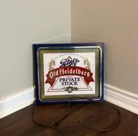 Image 1 of Vintage (ca. 1986) Blatz Old Heidelberg "Private Stock" Lighted Beer Sign