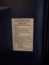 Image 3 of Vintage (ca. 1986) Blatz Old Heidelberg "Private Stock" Lighted Beer Sign