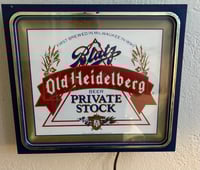Image 7 of Vintage (ca. 1986) Blatz Old Heidelberg "Private Stock" Lighted Beer Sign
