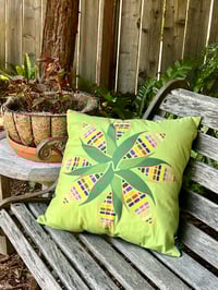 Image 1 of Sacred Corn Mandala Throw Pillow Cover: Soft Touch Mexican Decor