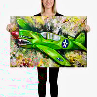 Image 1 of P-40 Bomber on Canvas (FREE Shipping!)