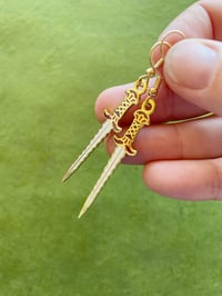 Image 1 of Witch Blade Hard Enamel Earrings