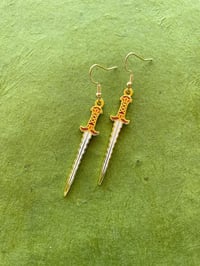 Image 3 of Witch Blade Hard Enamel Earrings