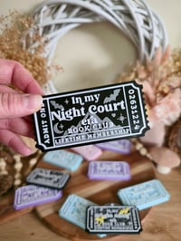 Image 1 of Night court era book club decor