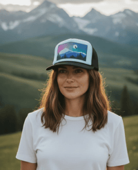 Image 2 of Raven Moon Mt Baker Trucker Hat