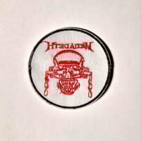 Image 2 of Megadeth Vic Rattlehead Embroidered Patch With A Merrowed Edge
