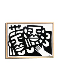 "THE HUG" - Acrylic on Canvas - 32 x 42cm (framed)