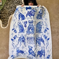 Image 1 of LP3 Pinta Pitties Twin Fleece Cholo Blanket