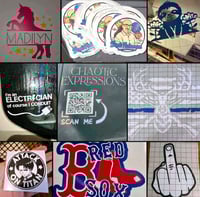 Image 1 of Custom Permanent Vinyl Decals 