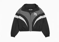 Purpose built white stripe windbreaker 