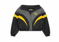 Purpose built yellow stripe windbreaker 
