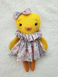 Image 1 of Handmade Fabric Mini Chick Doll #1