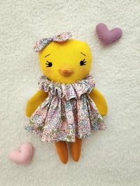 Image 2 of Handmade Fabric Mini Chick Doll #1