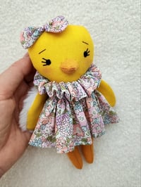 Image 6 of Handmade Fabric Mini Chick Doll #1