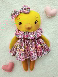 Image 6 of Handmade Fabric Mini Chick Doll #2