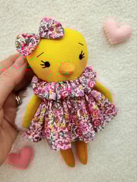 Image 5 of Handmade Fabric Mini Chick Doll #2