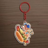 Image 2 of Chicago Dog Keychain