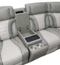 Image 5 of UNi-U58 / GRAY/WHITE POWER 3 PC SECTIONAL