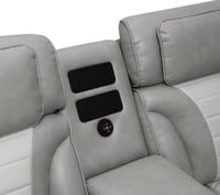 Image 6 of UNi-U58 / GRAY/WHITE POWER 3 PC SECTIONAL